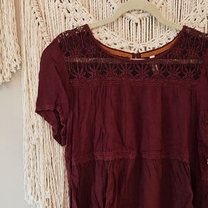 Xhilaration Purple Lace Top